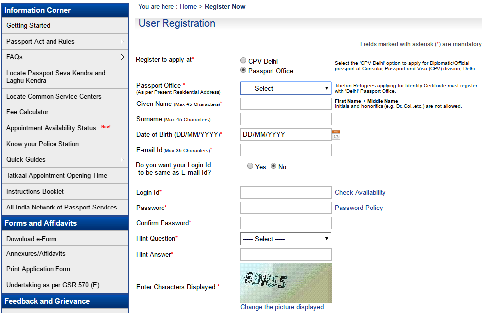 apply passport in Udaipur